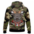 Moletom Verde Camuflado com Capuz