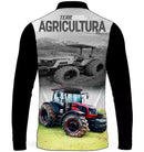 Camiseta Terragro Agricultura com Proteção UV50+ com Gola de Zíper e Tecido Premium