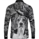 Camisa La Caça Alvo Vermelho Com Proteção UV50+ Com Gola de Zíper e Tecido Premium