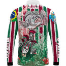 Camiseta de Pesca Fluzão Com Gola de Zíper e Tecido Premium com Proteção UV50+