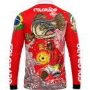 Camiseta de Pesca Colorado Com Zíper e Tecido Premium com Proteção UV50+