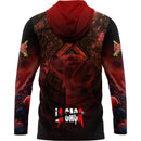 Camiseta de Caça Caçada Vermelha com Tecido Premium com Proteção UV50+ e Capuz