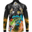 Camiseta de Pesca Tucunaré do Corinthians com Gola de Zíper e Tecido Premium com Proteção UV50+